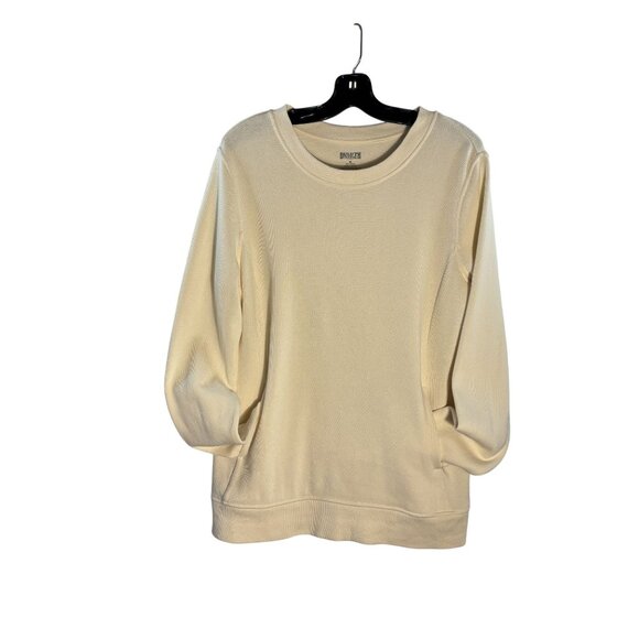 Duluth Trading Co. Beige Crewneck Sweatshirt M 100% Cotton - Picture 3 of 7